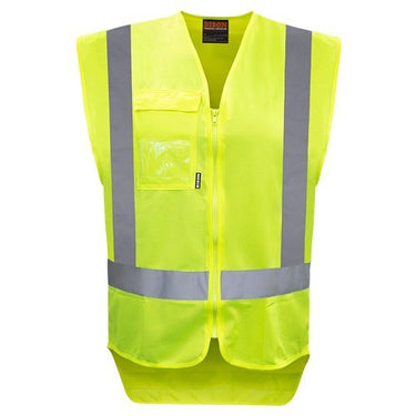 V5M Basic Day/Night Zipped Vest - Kiwi Workgear